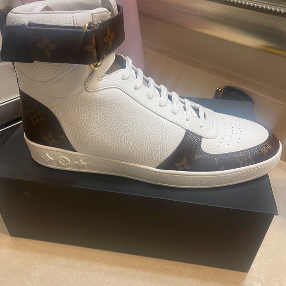 Sold-Louis Vuitton High Top Sneakers - Picture 4 of 5